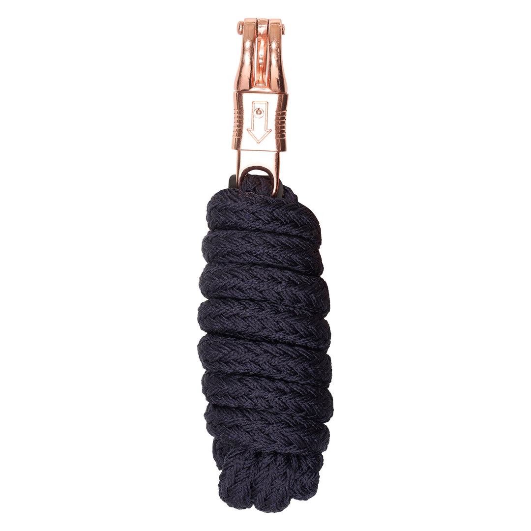 Imperial Riding Lead Rope Classic Ph - Navy/Rose Gold
