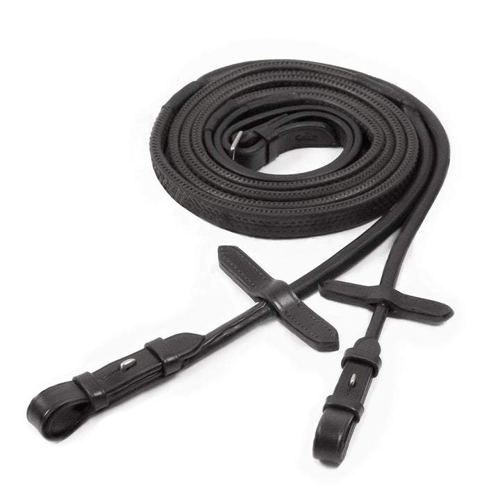 Schockemohle Rubber Reins - Rolled, Hook &amp; Stud