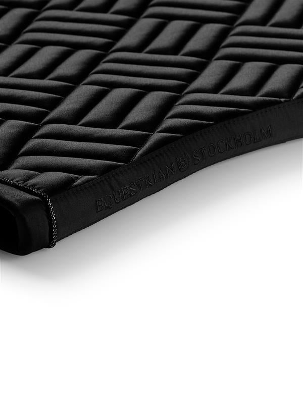 Equestrian Stockholm Modern Dressage Saddle Pad - Black - Image 4