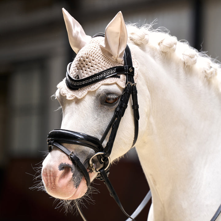 Imperial Riding Ear Bonnet - Rebel - Grey Sand
