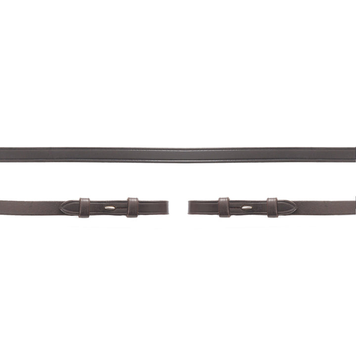 Schockemohle Double Bridle Reins - Leather, Hook &amp; Stud 13mm