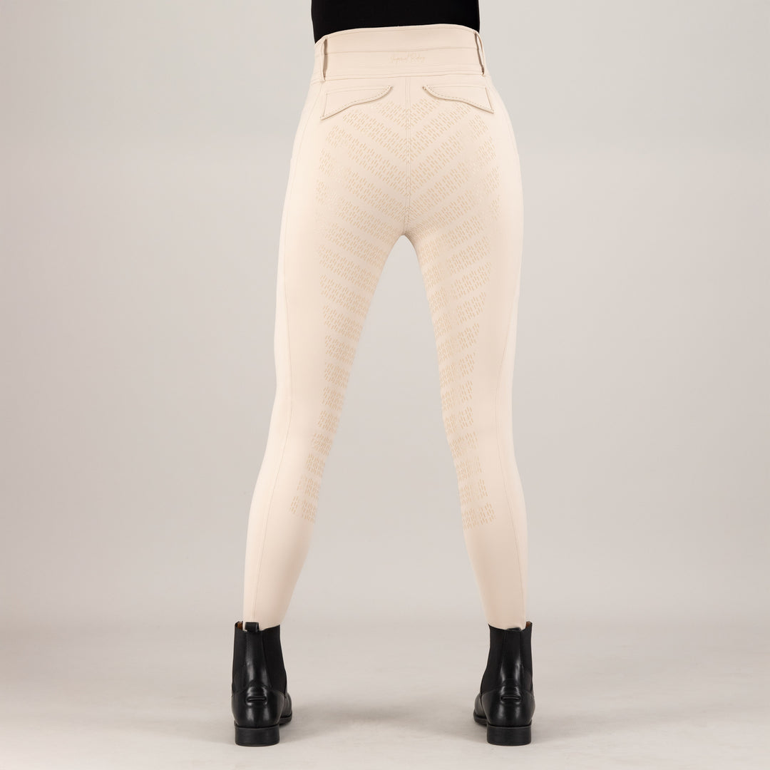 Imperial Riding Riding Breeches - Fairytale Full Grip Seat - Grey Sand