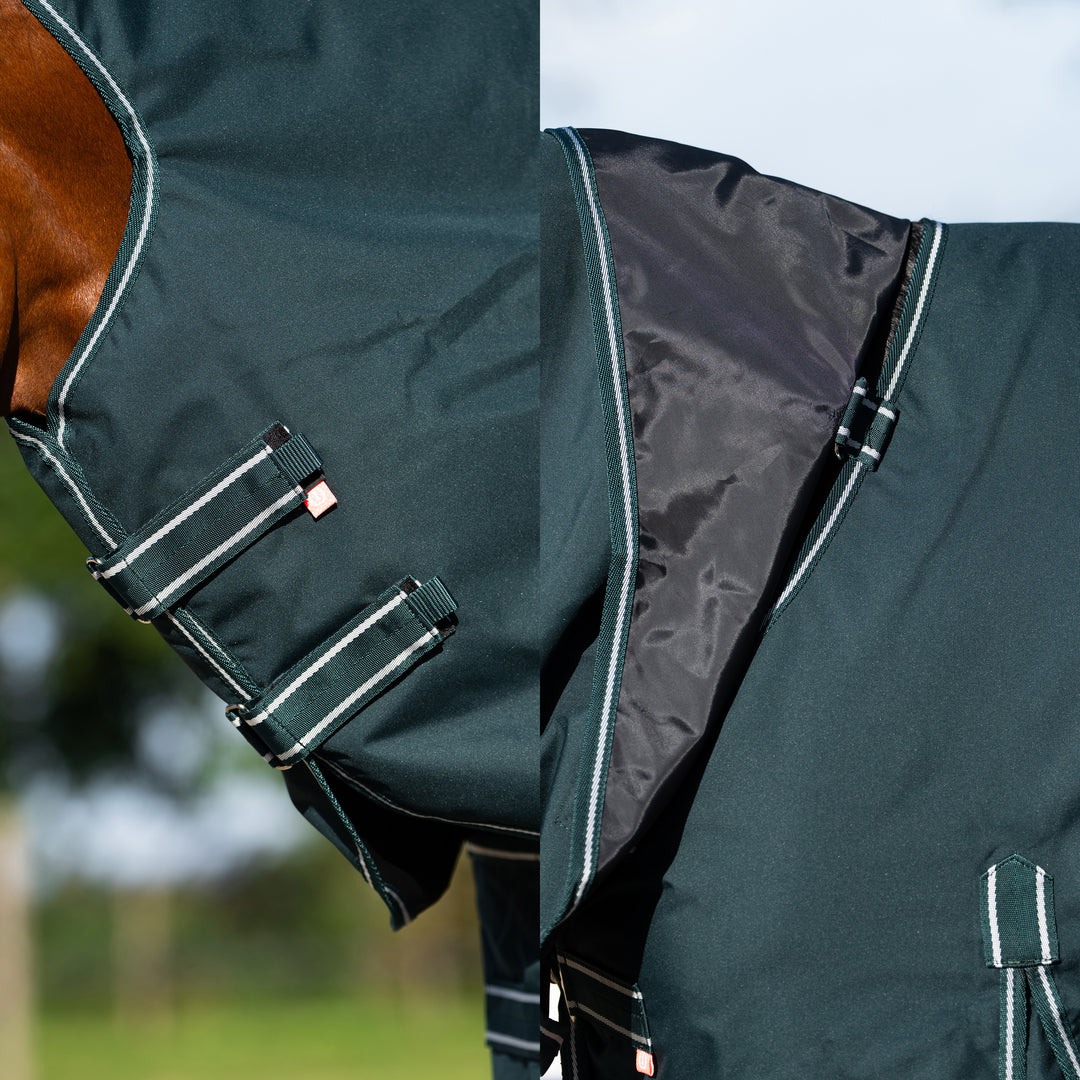 Imperial Riding Outdoor Blanket Basic with Detachable Neck 200 g - Green