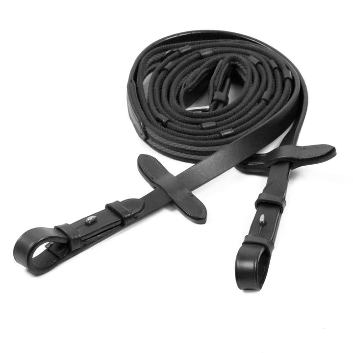 Schockemohle Grip Reins - Rubber Thread, Hook &amp; Stud