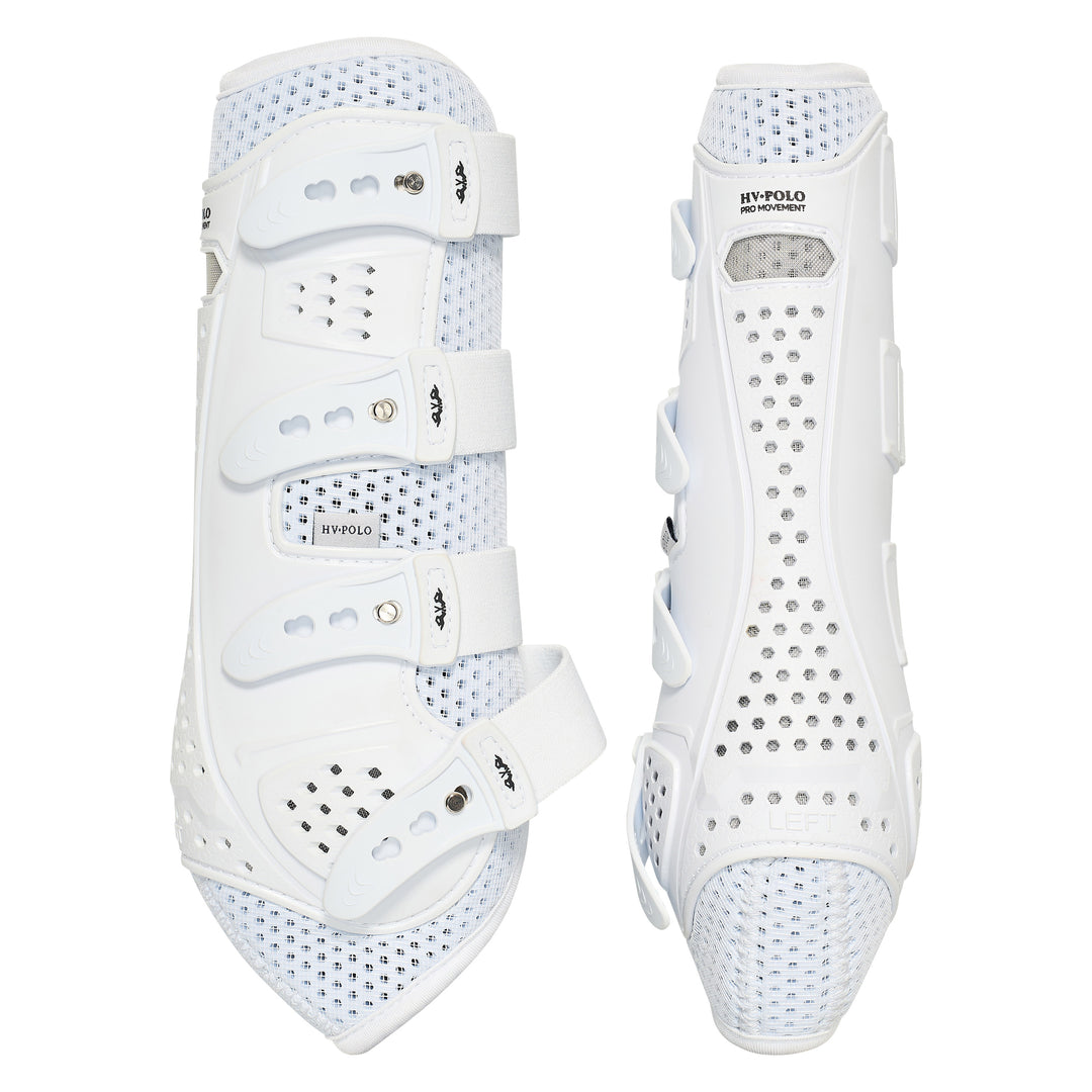 HV Polo Dressage Boots Hvppro Movement Hind Legs - White