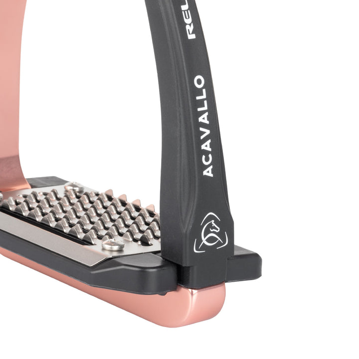 Acavallo Rel-X EASY Stirrups with Shaped Arm - Phantom Rose, view 9