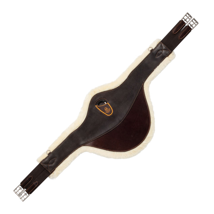 Acavallo Jumping Stud Guard Girth Removable Faux Sheepskin