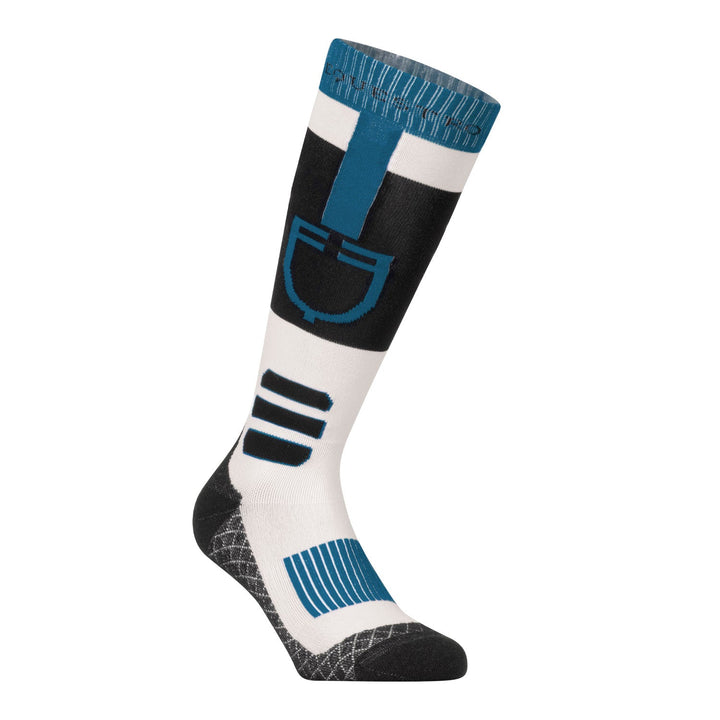 Equestro Sock in Technical and Breathable Fabric with Logo