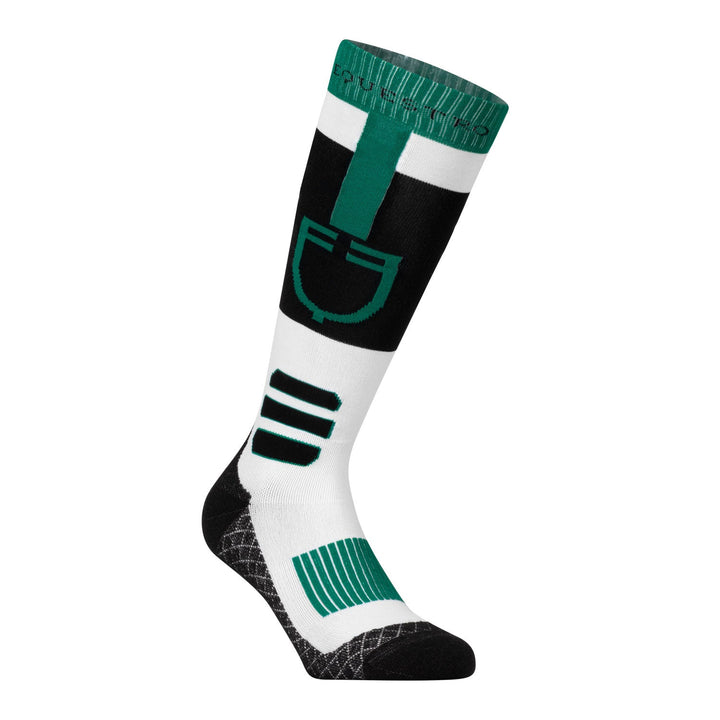 Equestro Sock in Technical and Breathable Fabric with Logo