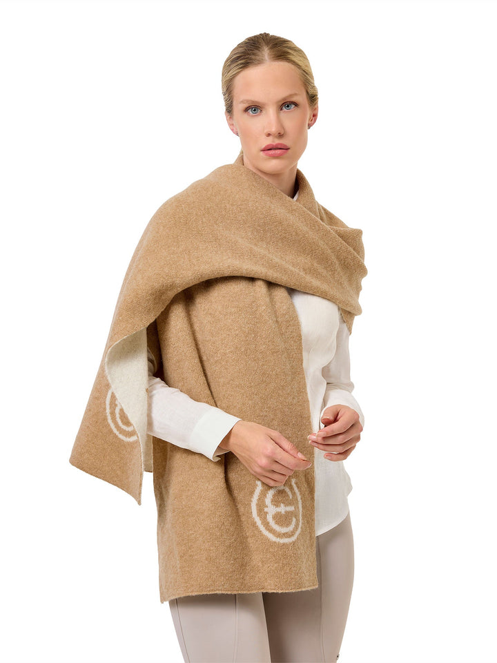 Equestrian Stockholm Woven Scarf Sand