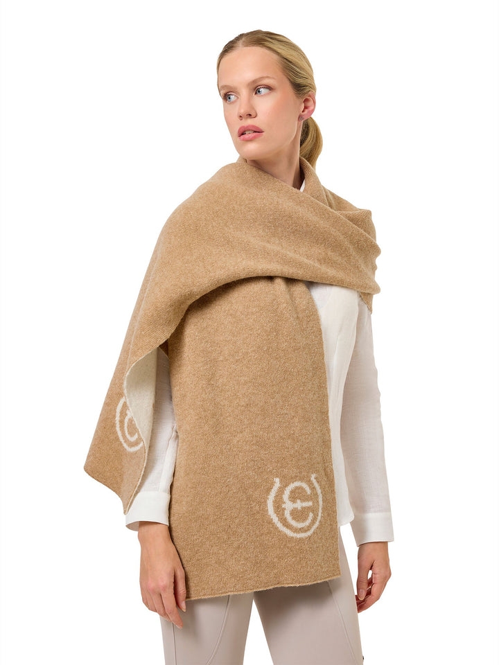 Equestrian Stockholm Woven Scarf Sand