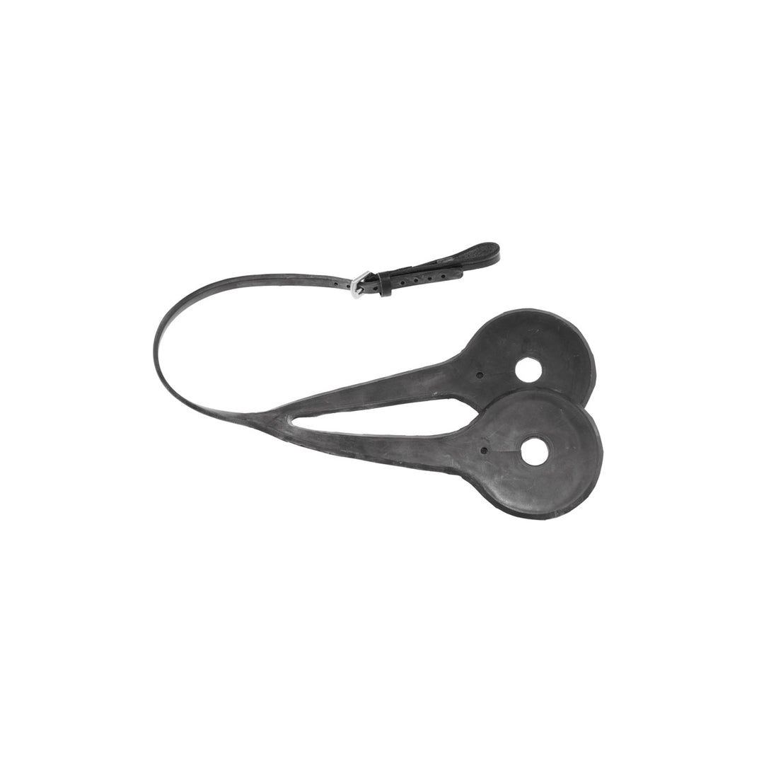 Umbria Equitazione Australian Noseband - Brown, front view