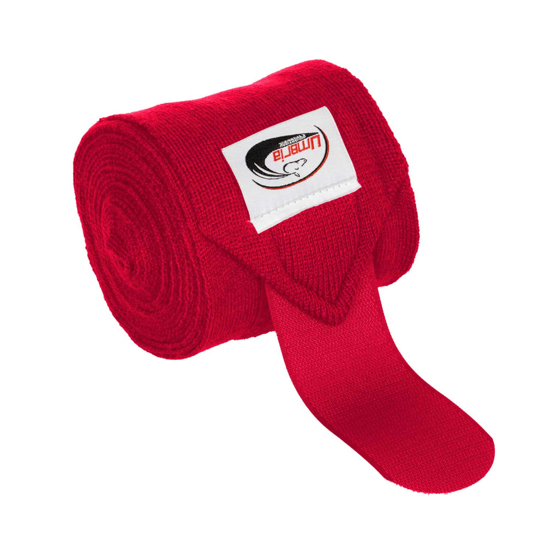 Umbria Equitazione Knitted Bandages with Hook-and-Loop Closure - Red, view 2