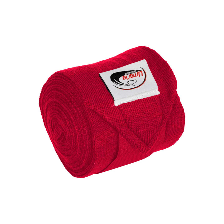 Umbria Equitazione Knitted Bandages with Hook-and-Loop Closure - Red, view 3