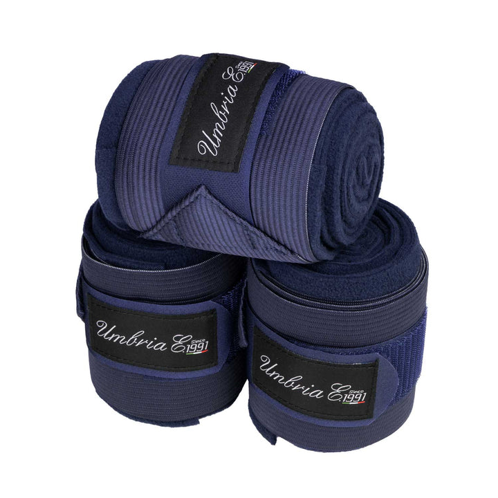Umbria Equitazione Fleece and Elastic Bandages - Navy, view 2