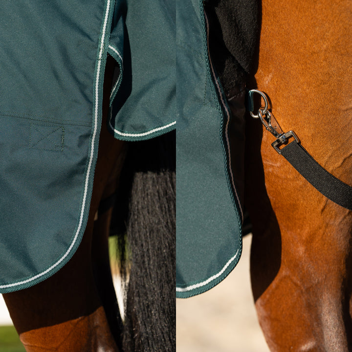 Imperial Riding Outdoor Blanket Basic Without Neck Fleece - Green