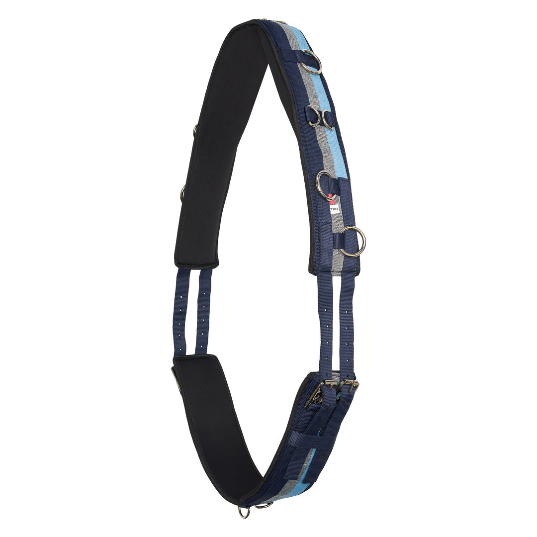 Imperial Riding Lunging Girth Deluxe - Blue/Navy/Silver