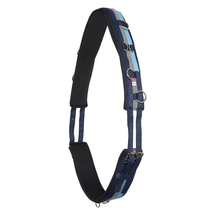 Imperial Riding Lunging Girth Deluxe - Blue/Navy/Silver