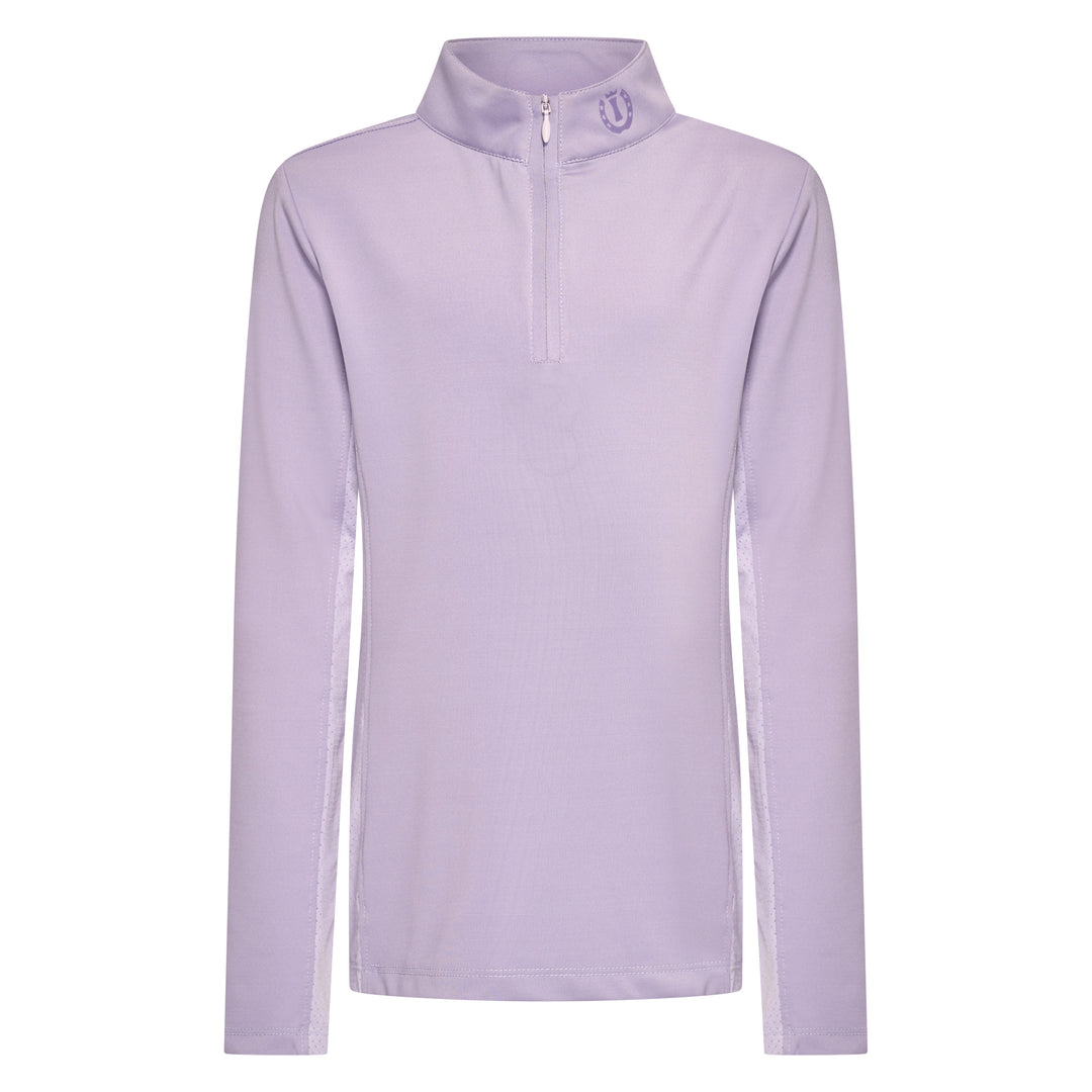 Imperial Riding Kids' Top - Jamy Mesh Long Sleeve - Wisteria