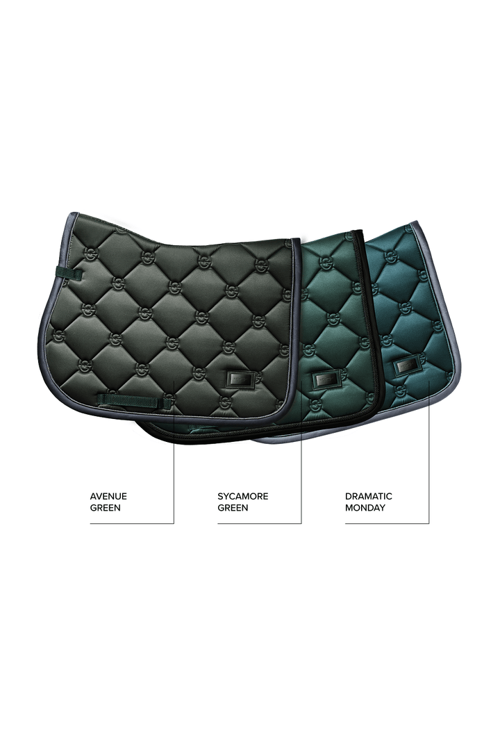 Equestrian Stockholm Classic Dressage Saddle Pad - Avenue Green - Dressage Saddle Pad - Kingdom Equestrian