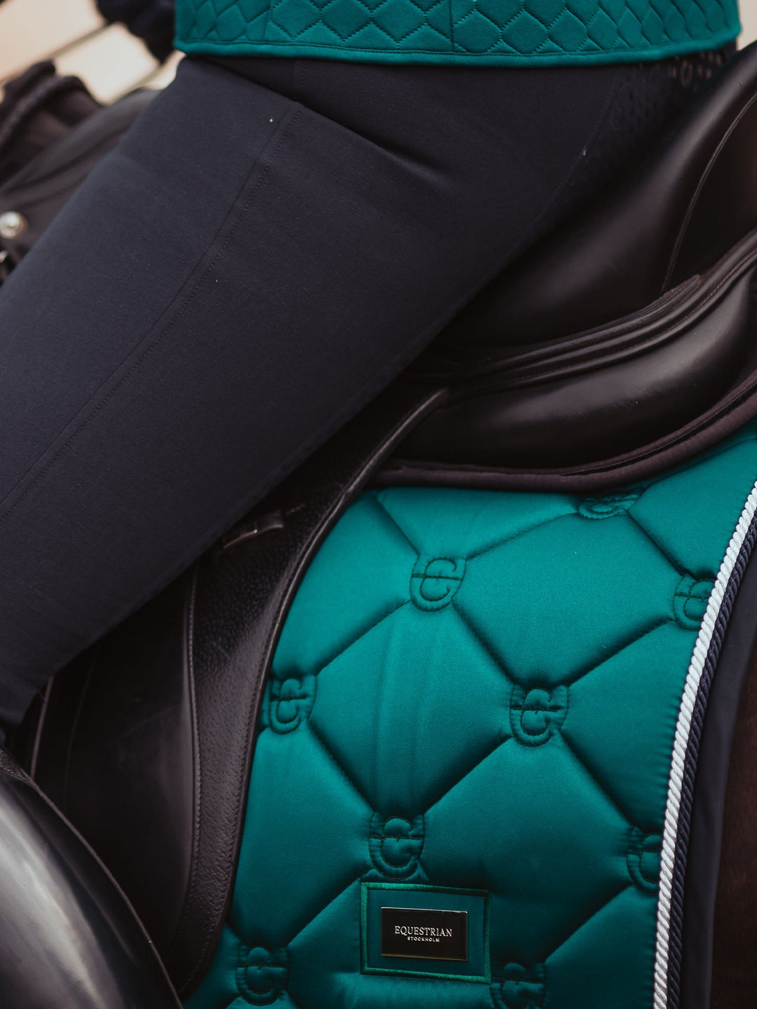 Equestrian Stockholm Classic Dressage Saddle Pad - Emerald - Dressage Saddle Pad - Kingdom Equestrian