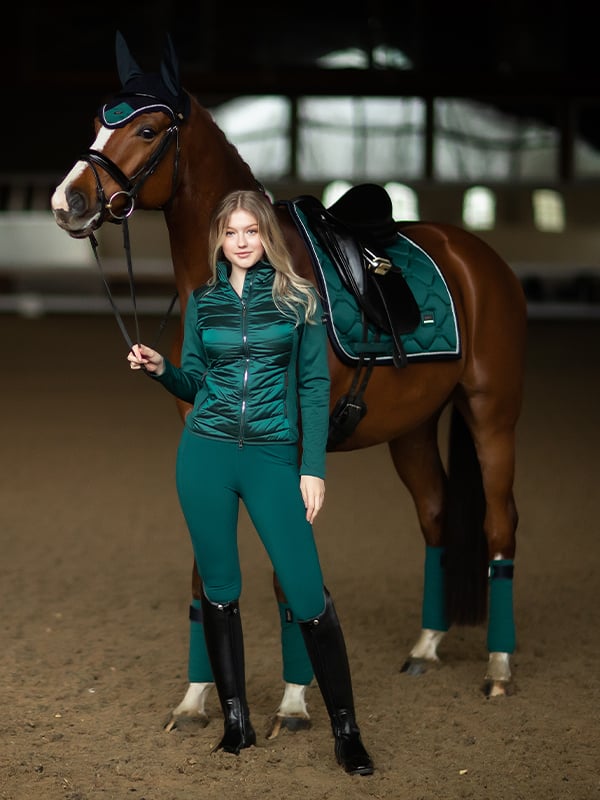 Equestrian Stockholm Classic Dressage Saddle Pad - Emerald - Dressage Saddle Pad - Kingdom Equestrian