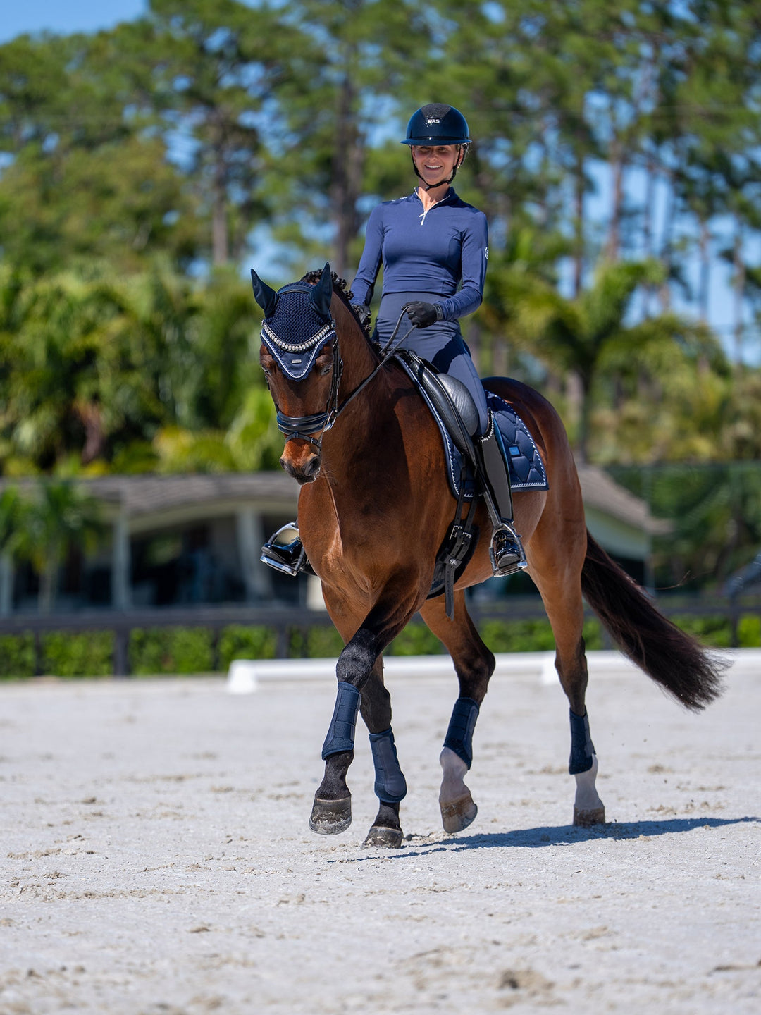 Equestrian Stockholm Classic Dressage Saddle Pad - Midnight Blue - Dressage Saddle Pad - Kingdom Equestrian
