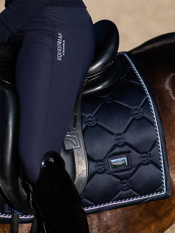 Equestrian Stockholm Classic Dressage Saddle Pad - Midnight Blue - Dressage Saddle Pad - Kingdom Equestrian