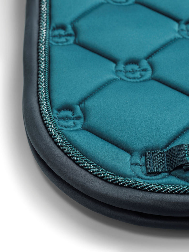 Equestrian Stockholm Classic Dressage Saddle Pad - Teal Blue - Dressage Saddle Pad - Kingdom Equestrian