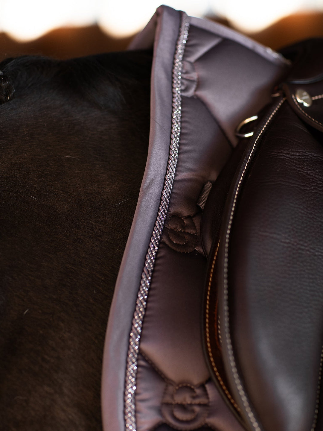Equestrian Stockholm Classic Jump Saddle Pad - Dark Violet - Jump Saddle Pad - Kingdom Equestrian