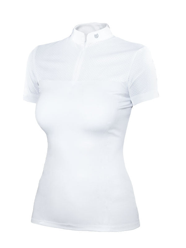 Equestrian Stockholm Divine Motion Competition Top White Sweden - Top - Kingdom Equestrian