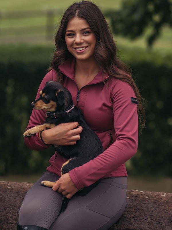 Equestrian Stockholm Dog Collar All In Pink - Dog Collar - Kingdom Equestrian