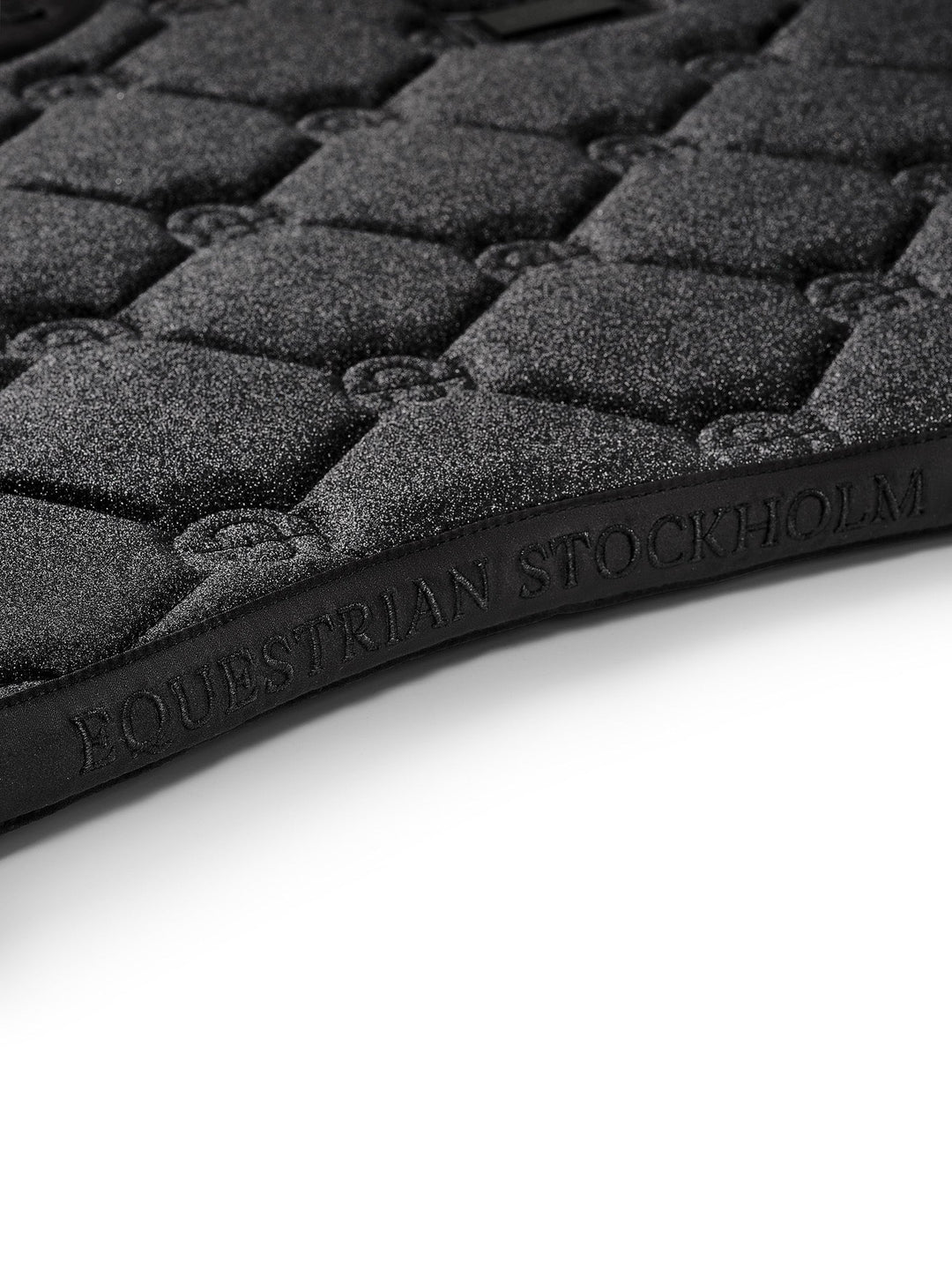 Equestrian Stockholm Dressage Saddle Pad All Black Glimmer - Dressage Saddle Pad - Kingdom Equestrian