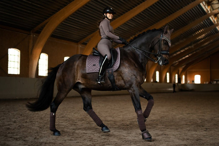 Equestrian Stockholm Dressage Saddle Pad Amaranth - Dressage Saddle Pad - Kingdom Equestrian