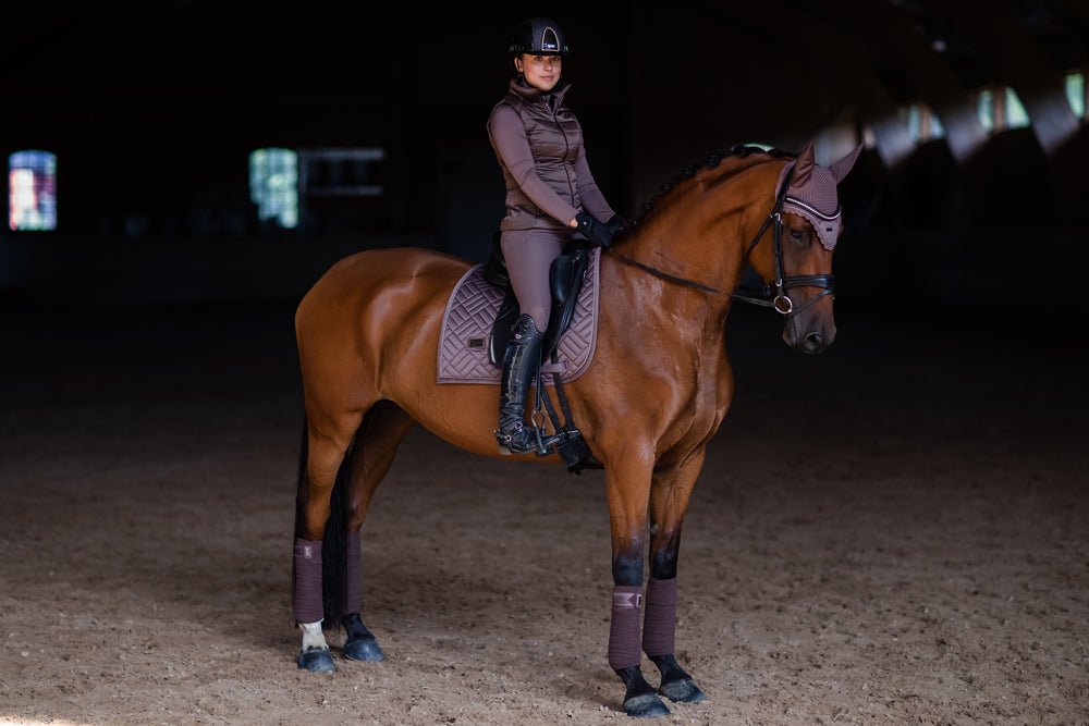 Equestrian Stockholm Dressage Saddle Pad Amaranth - Dressage Saddle Pad - Kingdom Equestrian