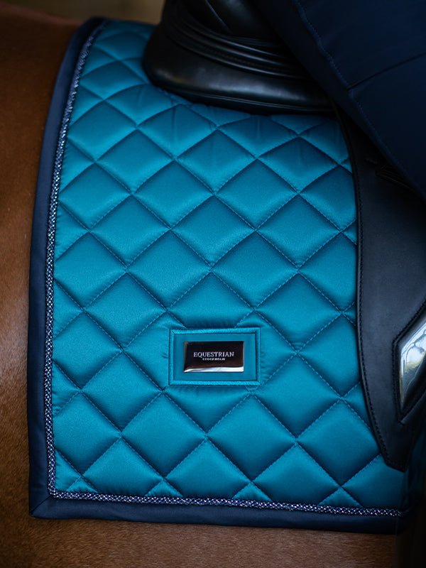 Equestrian Stockholm Dressage Saddle Pad Aurora Blues - Dressage Saddle Pad - Kingdom Equestrian