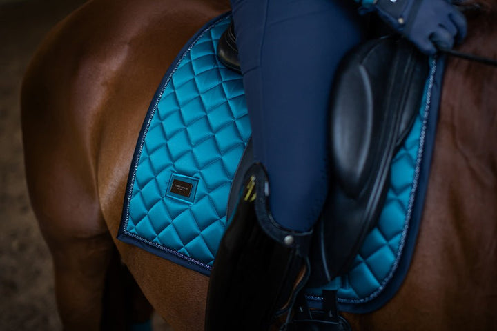 Equestrian Stockholm Dressage Saddle Pad Aurora Blues - Dressage Saddle Pad - Kingdom Equestrian