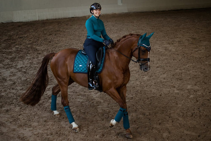 Equestrian Stockholm Dressage Saddle Pad Aurora Blues - Dressage Saddle Pad - Kingdom Equestrian
