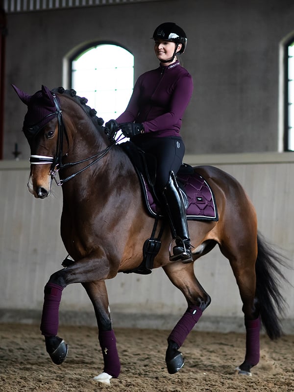 Equestrian Stockholm Dressage Saddle Pad Black Raven - Dressage Saddle Pad - Kingdom Equestrian