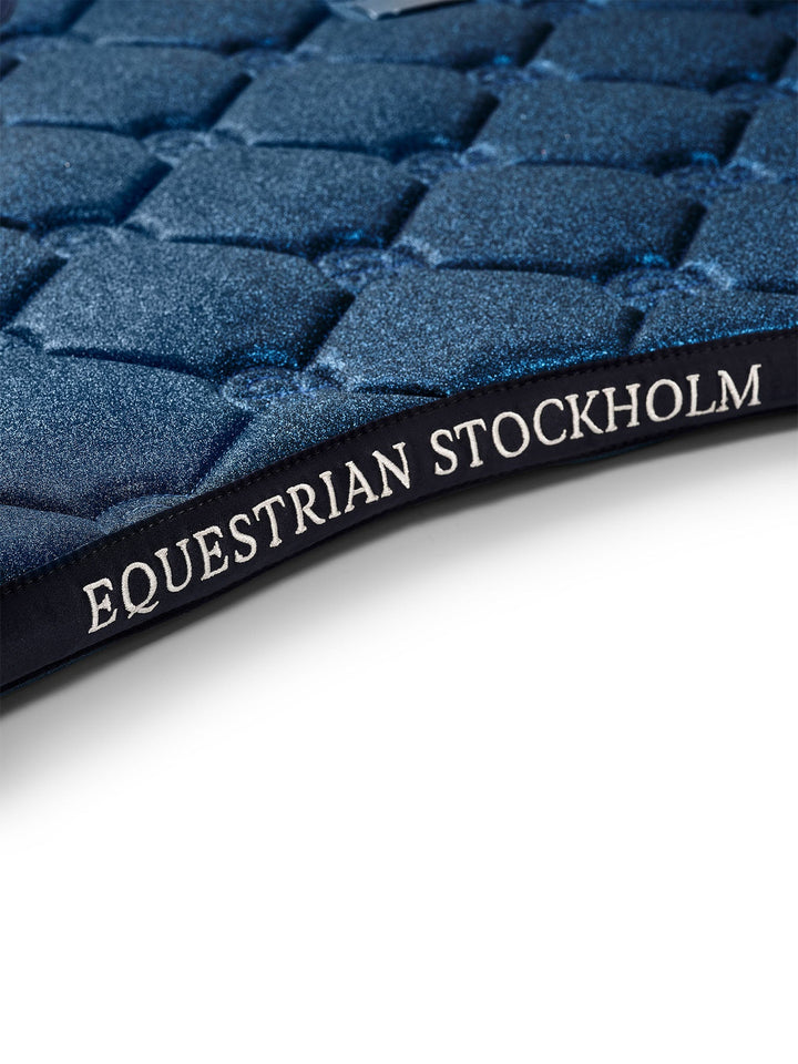 Equestrian Stockholm Dressage Saddle Pad Blue Meadow Glimmer - Dressage Saddle Pad - Kingdom Equestrian
