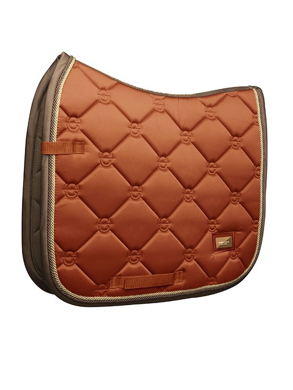 Equestrian Stockholm Dressage Saddle Pad Bronze Gold - Dressage Saddle Pad - Kingdom Equestrian