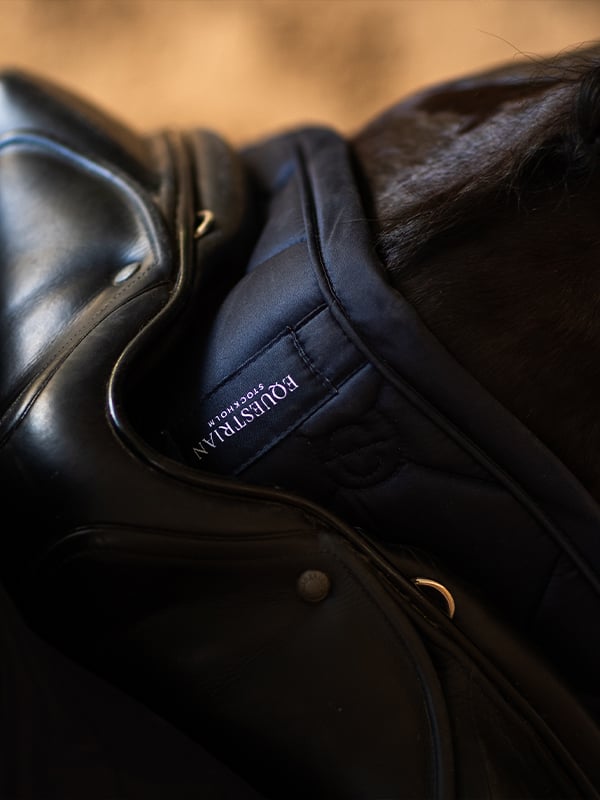 Equestrian Stockholm Dressage Saddle Pad Classic Modern Tech Navy - Anti - Slip Pad - Kingdom Equestrian
