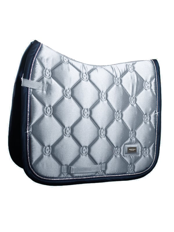 Equestrian Stockholm Dressage Saddle Pad Crystal Grey - Dressage Saddle Pad - Kingdom Equestrian