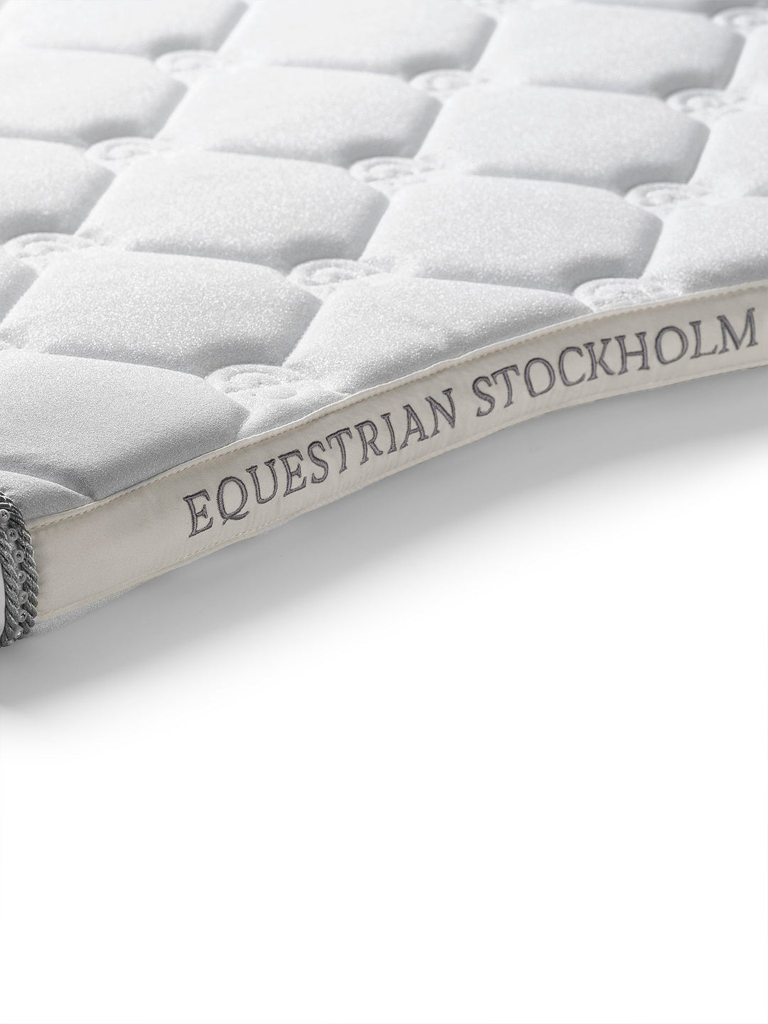 Equestrian Stockholm Dressage Saddle Pad Crystal White Glimmer - Dressage Saddle Pad - Kingdom Equestrian