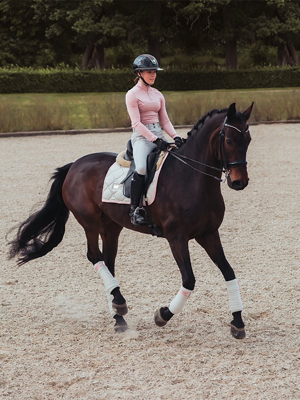 Equestrian Stockholm Dressage Saddle Pad Desert Rose - Dressage Saddle Pad - Kingdom Equestrian