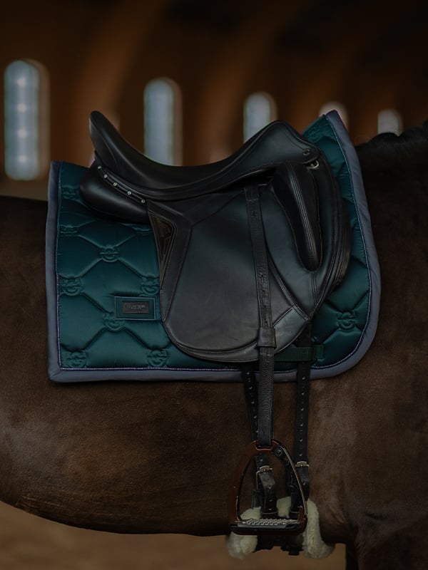 Equestrian Stockholm Dressage Saddle Pad Dramatic Monday - Dressage Saddle Pad - Kingdom Equestrian