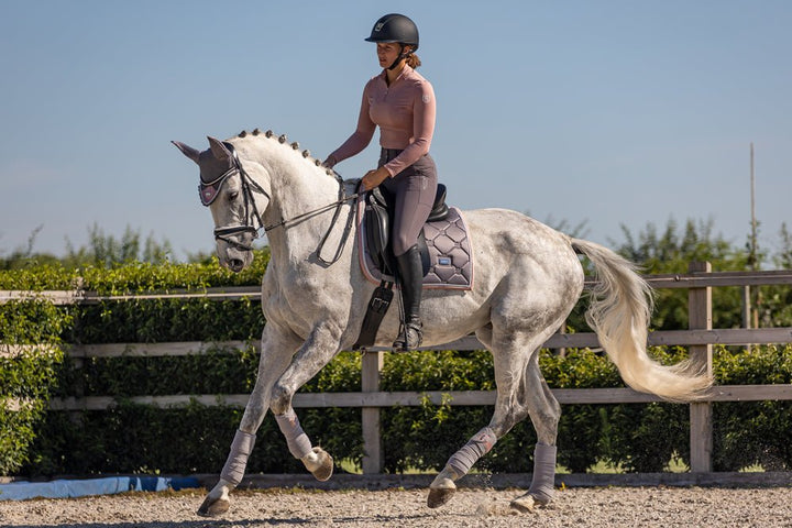 Equestrian Stockholm Dressage Saddle Pad Dusty Pink - Dressage Saddle Pad - Kingdom Equestrian