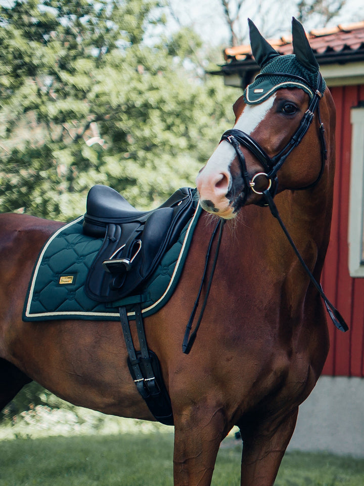 Equestrian Stockholm Dressage Saddle Pad Forest Green - Dressage Saddle Pad - Kingdom Equestrian