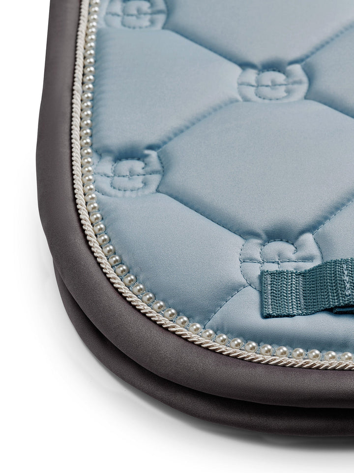 Equestrian Stockholm Dressage Saddle Pad Ice Blue Pearl - Dressage Saddle Pad - Kingdom Equestrian