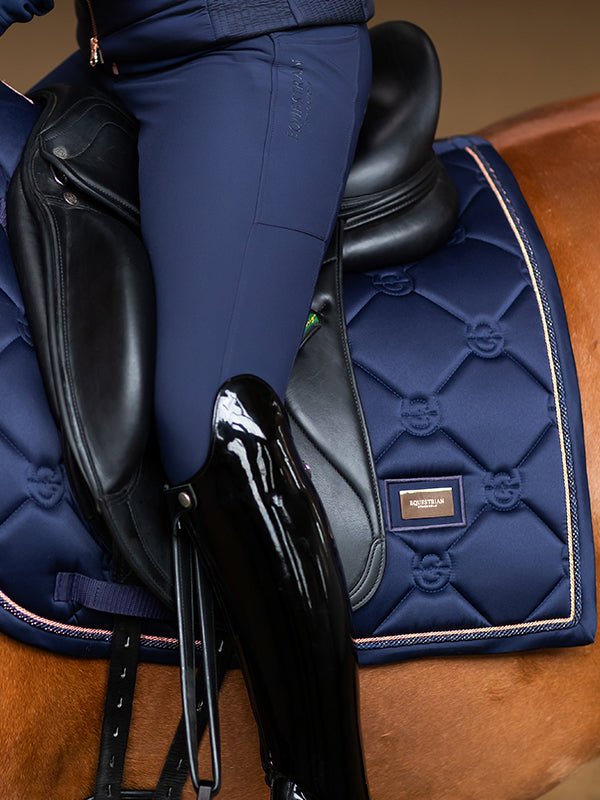 Equestrian Stockholm Dressage Saddle Pad Lagoon Blush - Dressage Saddle Pad - Kingdom Equestrian